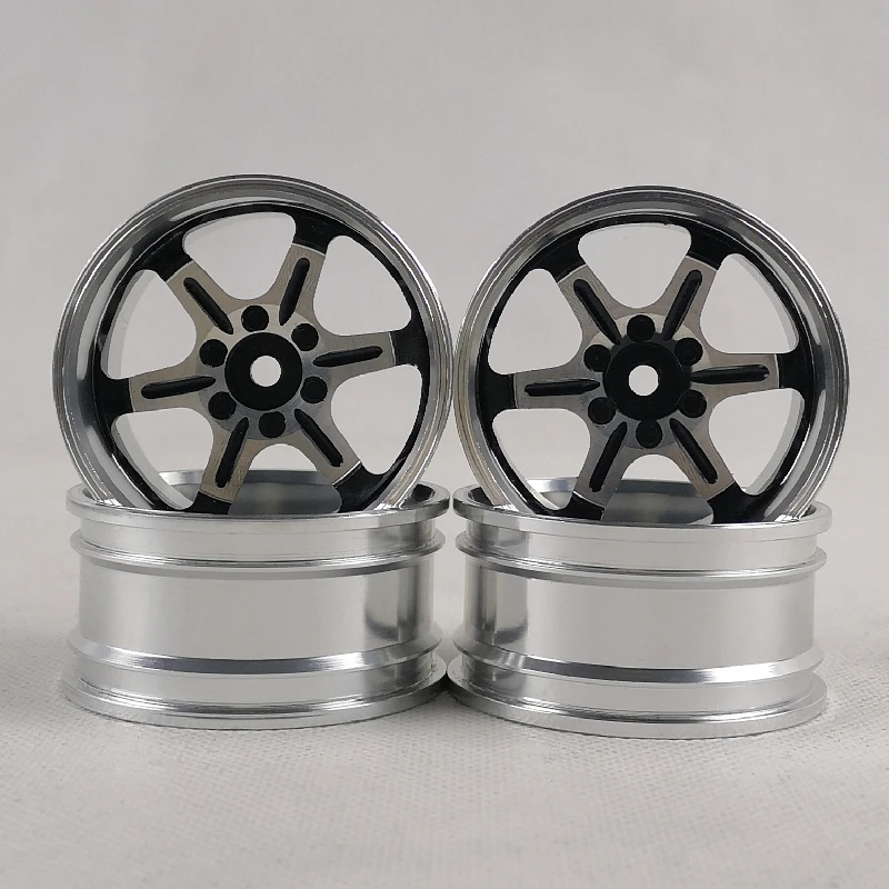 

3/6/9/12mm Offset 4pcs CNC Machined Aluminum Wheels Rims 1/10 Scale RC Car On-road Drift Touring Model Hobby