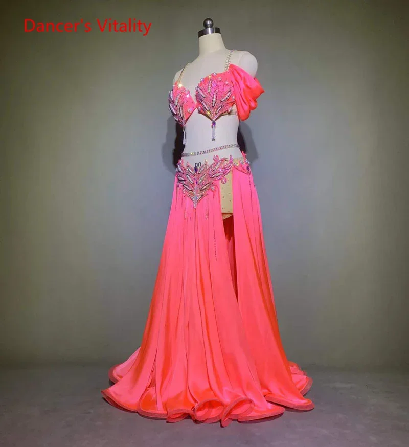 Roupas de competição de dança do ventre para mulheres dança do ventre profissional competição pedras terno personalizado crianças terno oriental