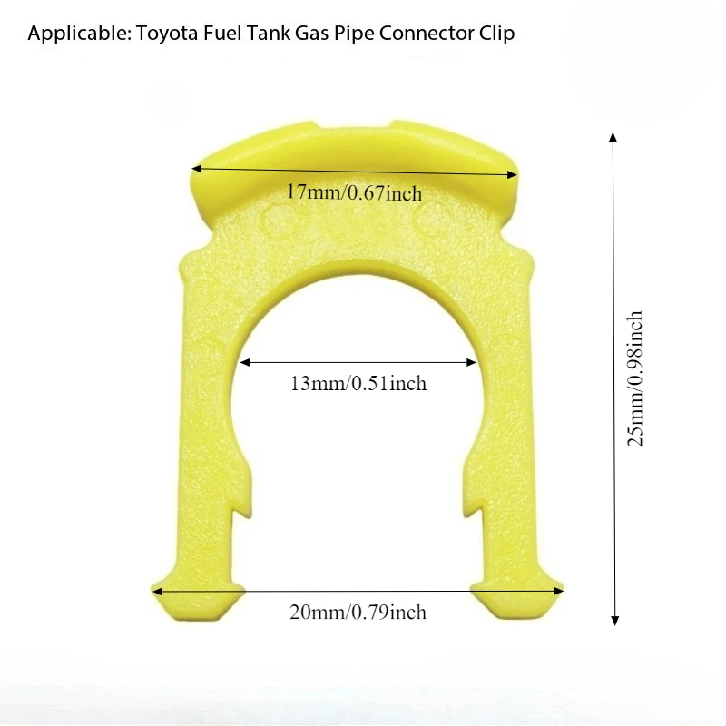 20PCS Fuel Hose Pipe Clips Fuel Line Connector Fasteners For Toyota Corolla Avalon Tundra Lexus Fuel Tank Tube Repair Parts