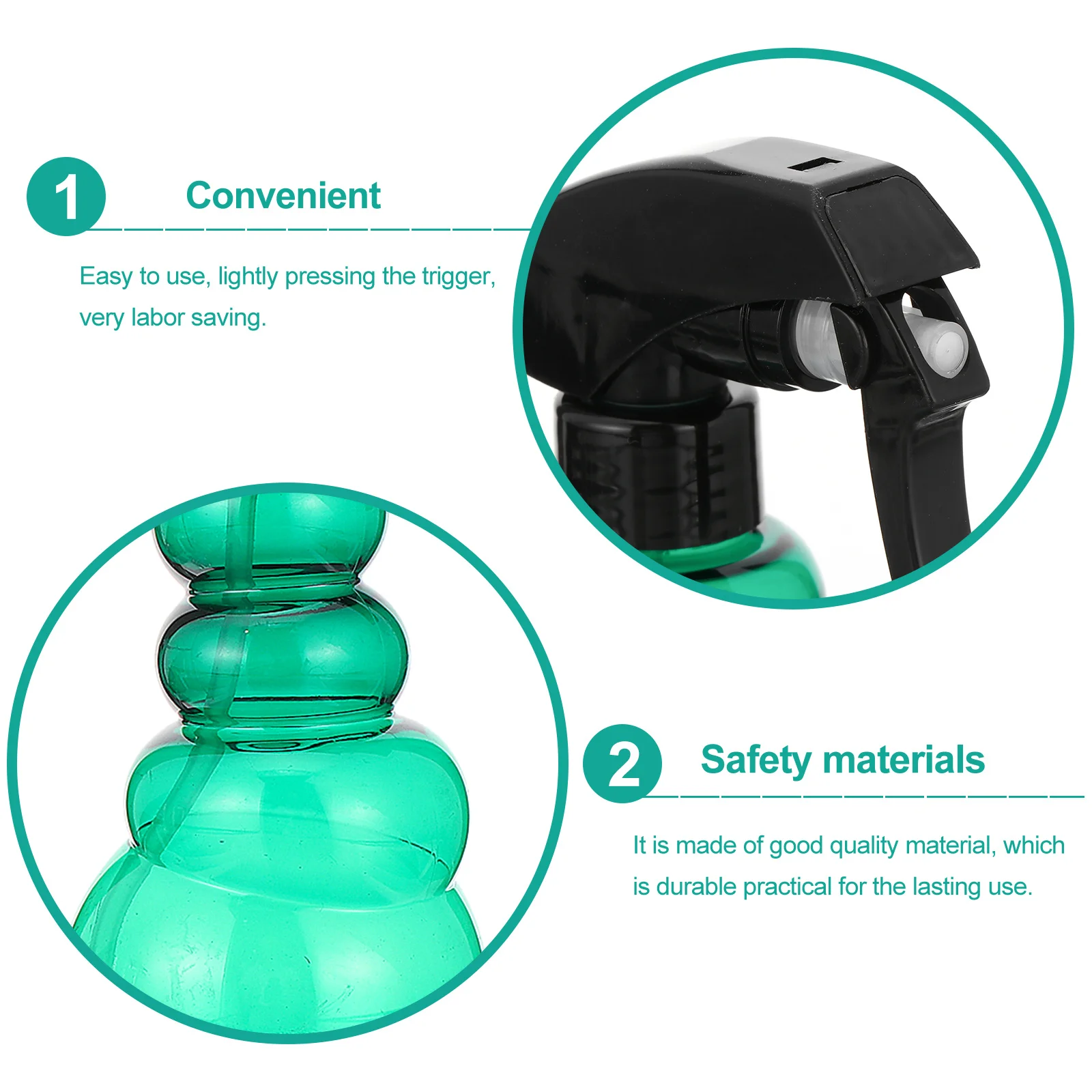 

Handheld Spray Bottle Transparent Pet Plastic Mist Sprayer For Hairdressing Salon Watering Plants Cleaning Leakproof Empty