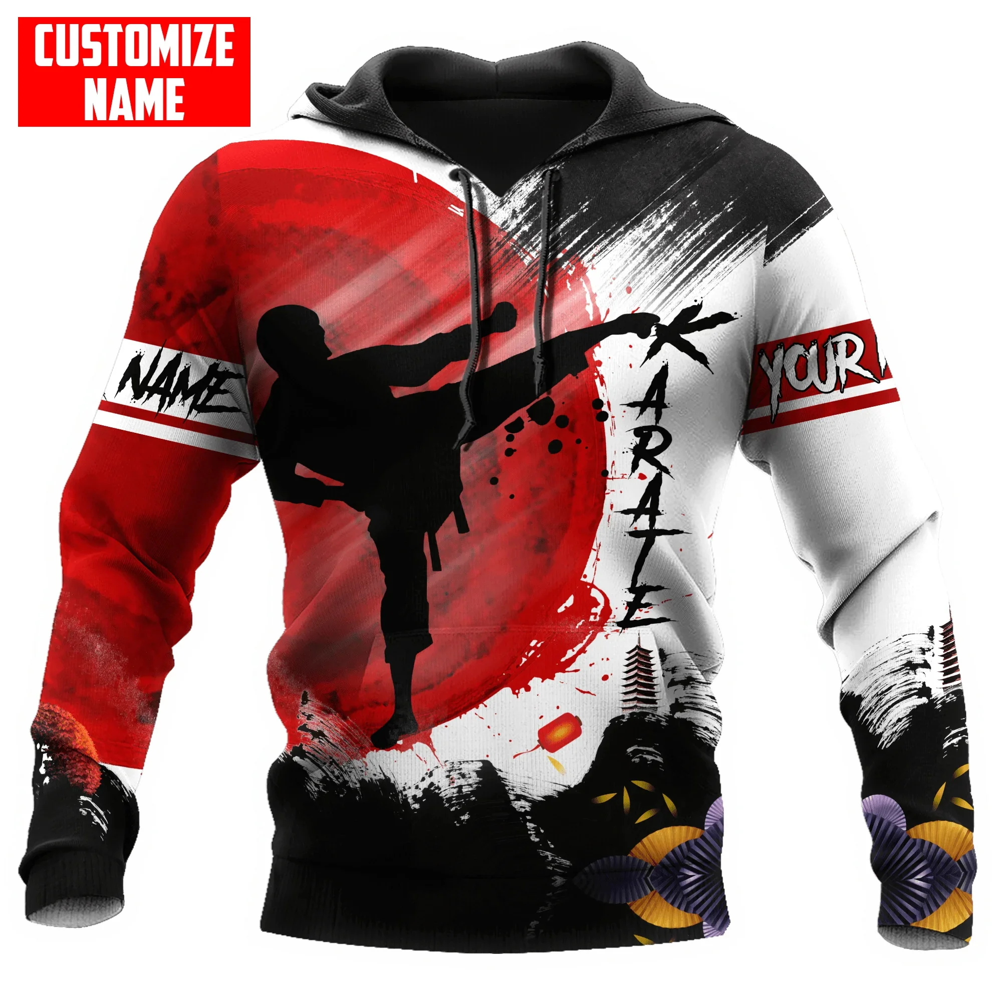 

PLstar Cosmos Customized Name Karate 3D All Over Printed Fashion Men's hoodies Unisex pullover Casual Jacket Tracksuits TDD91