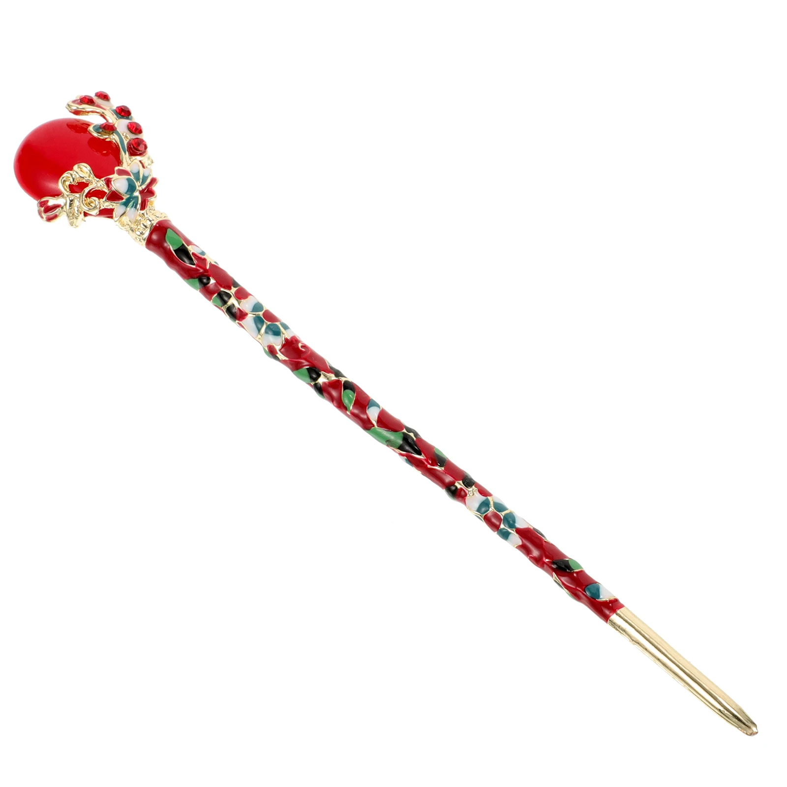 

Vintage Hairpin Style Women Hairpins Decorative Chignon Hairpin Ancient Hair Stick For Party Casual Wear Green Color