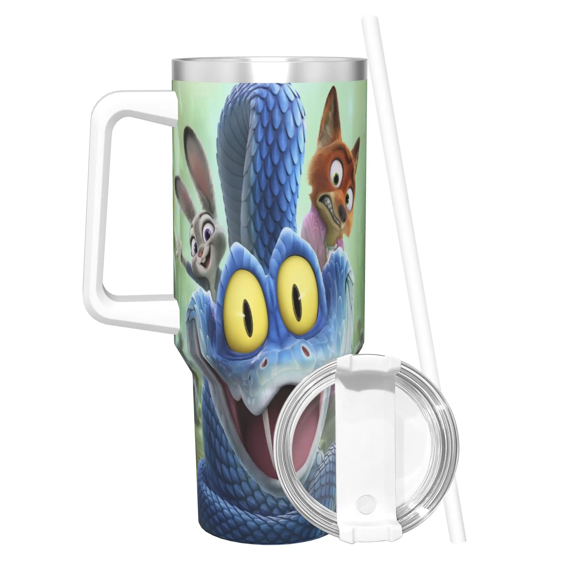 

Термокружка Gary Judy Nick с вакуумной изоляцией, дизайн «Зоотопия», из нержавеющей стали, для офиса и дома, 40 унций