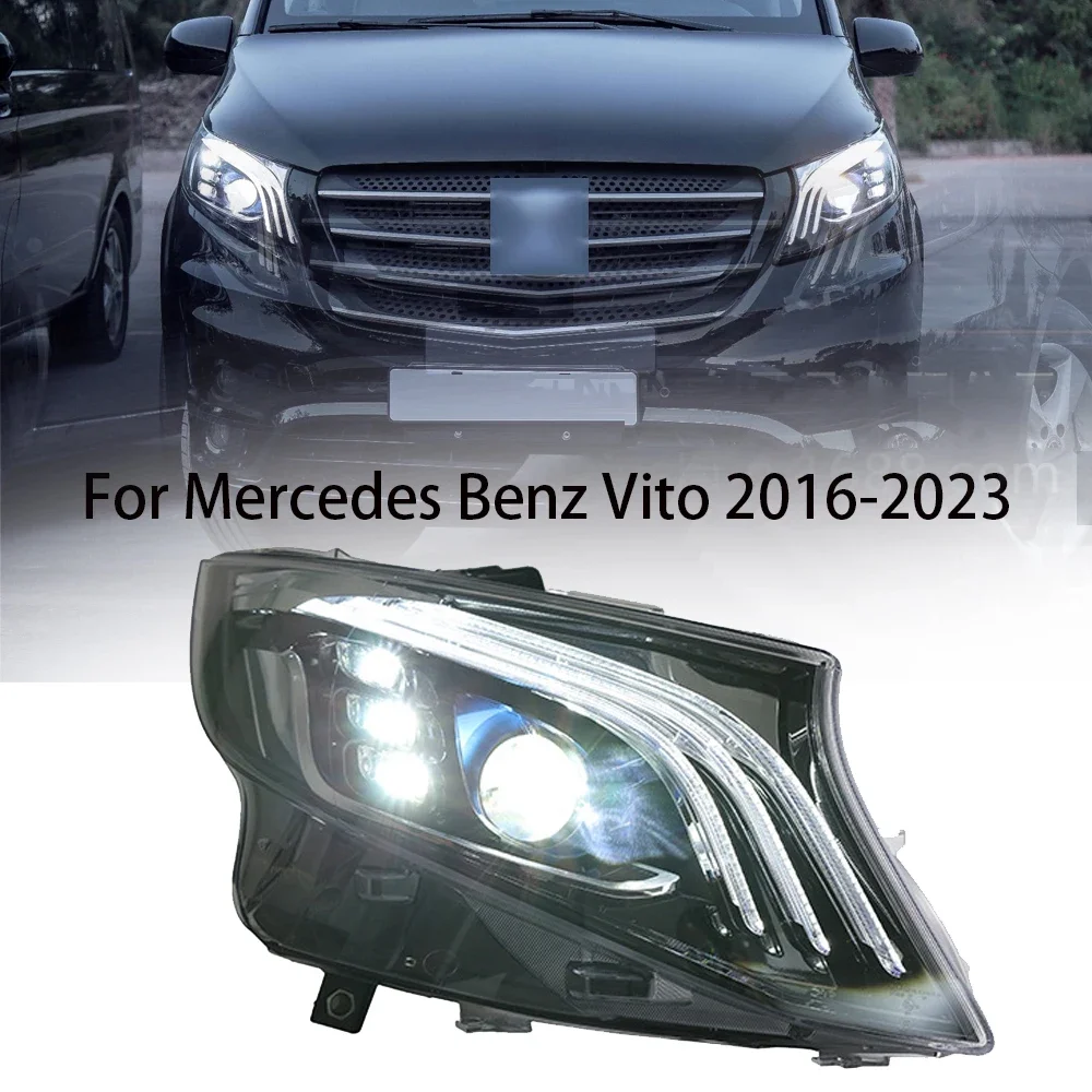 Car Accessories LED Headlights For Mercedes Benz Metris Vito W447 2016-2023 Front DRL Turn Signal Lights Assembly