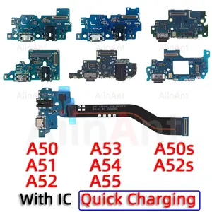 Bilashmart Dock USB Charger Board Connector Port Flex Cable Samsung Galaxy A50 A51 A52 A52s A53 A54 A55 A56 A50S A505F A505U US EU