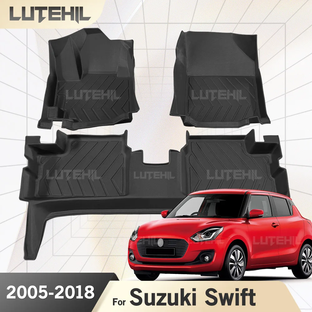 

Для Suzuki Swift 2005-2018 2017 2016 2015 2014 2013 2012 2011 индивидуальный всепогодный напольный коврик из ТПЭ, автомобильные аксессуары для интерьера