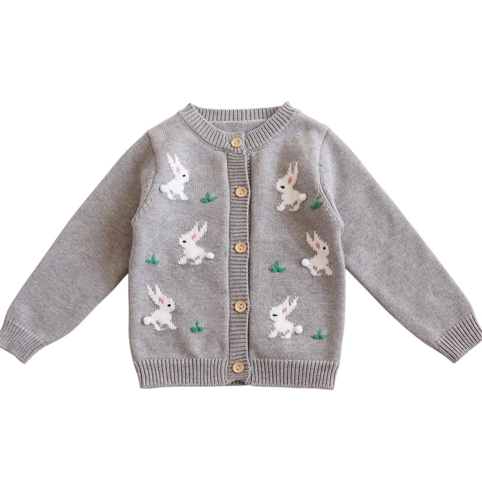 Baby Girl Hoodie Outfit Easter Outfit Toddler Boy Girl Rabbit Bunny Sweater Top Coat Toddler Button Cardigan