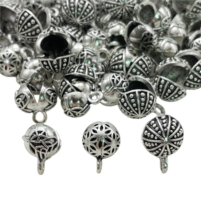 50pcs Metal Islamic Arabia Small Pendant tassel jewelry accessories used for rosary prayer bead making materials connection