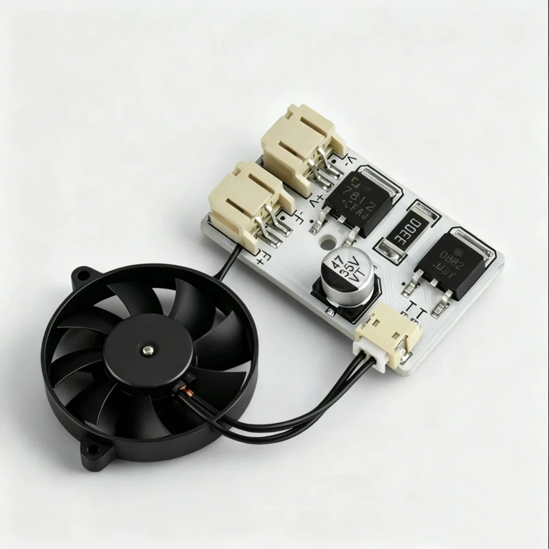 Fan Temperature Control Board Automatic LED Fan Speed Controller Wide Compatibility for Home Appliance Cooling Mods