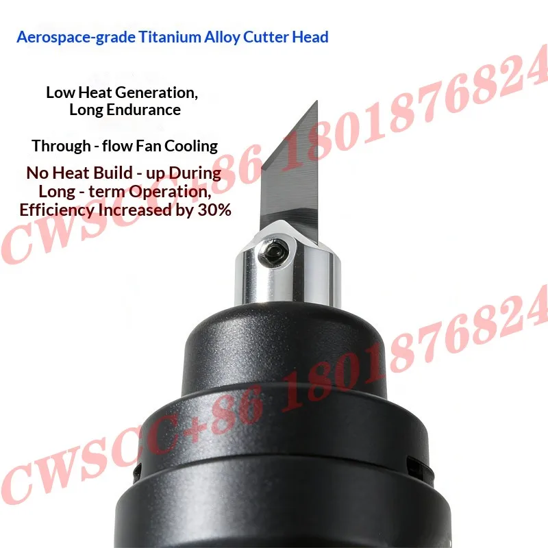 Portable handheld ultrasonic cutter for industrial plastic sprues, resin, carbon fiber, DIY electric engraving tools