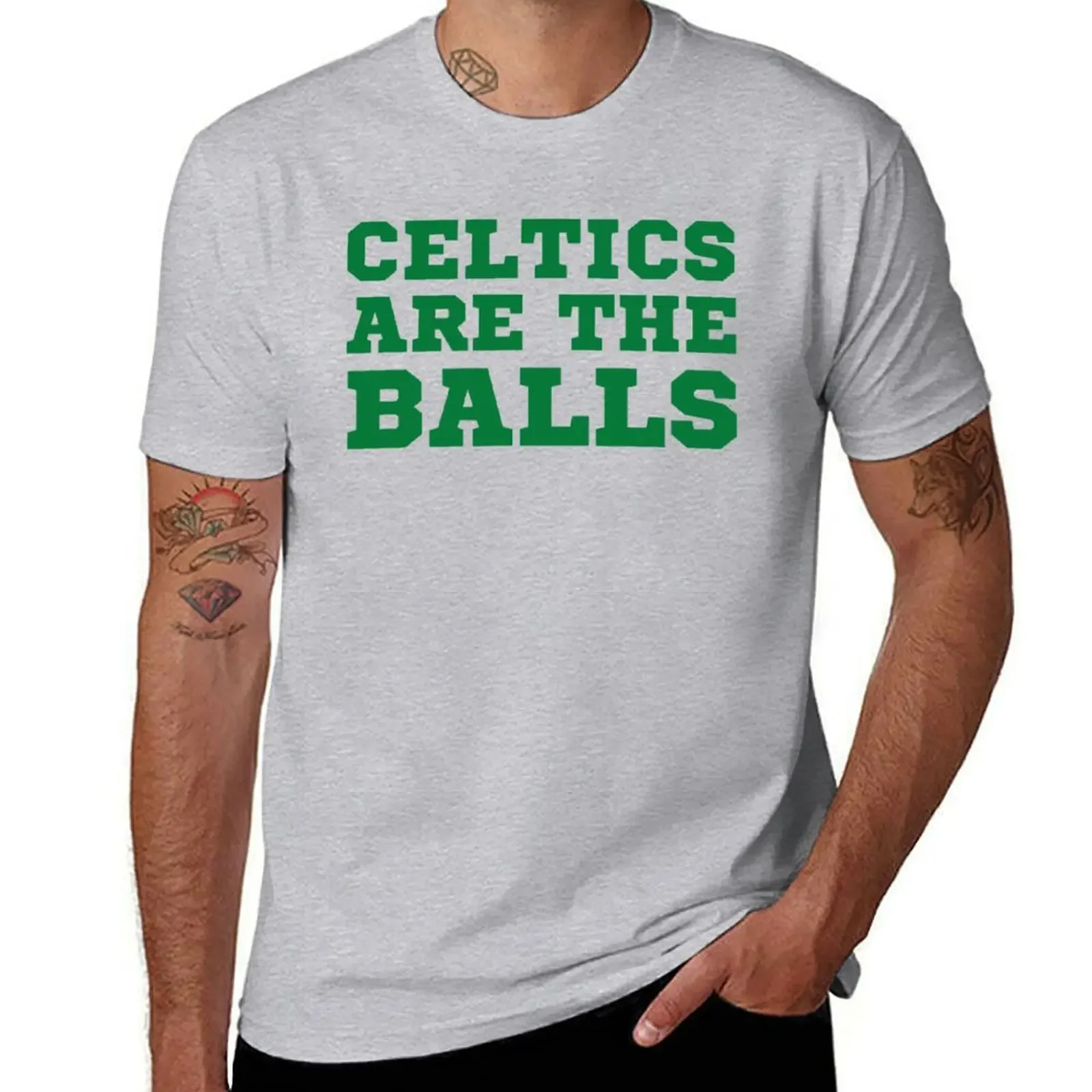 

Shirts graphic tees Blouse sublime Men's Celtics Are The Round Balls streetwear fashion man Hot Basketball Lovers Fans T-Shirt