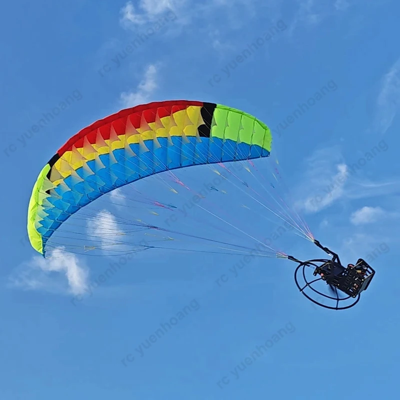 1 مجموعة 2.4 متر جناحيها مظلة الطيران الشراعي + 2216 1400KV فرش السيارات + 40A ESC + 9 بوصة مجداف + 55 جرام أجهزة معدنية RC بالطاقة Paraglider عدة