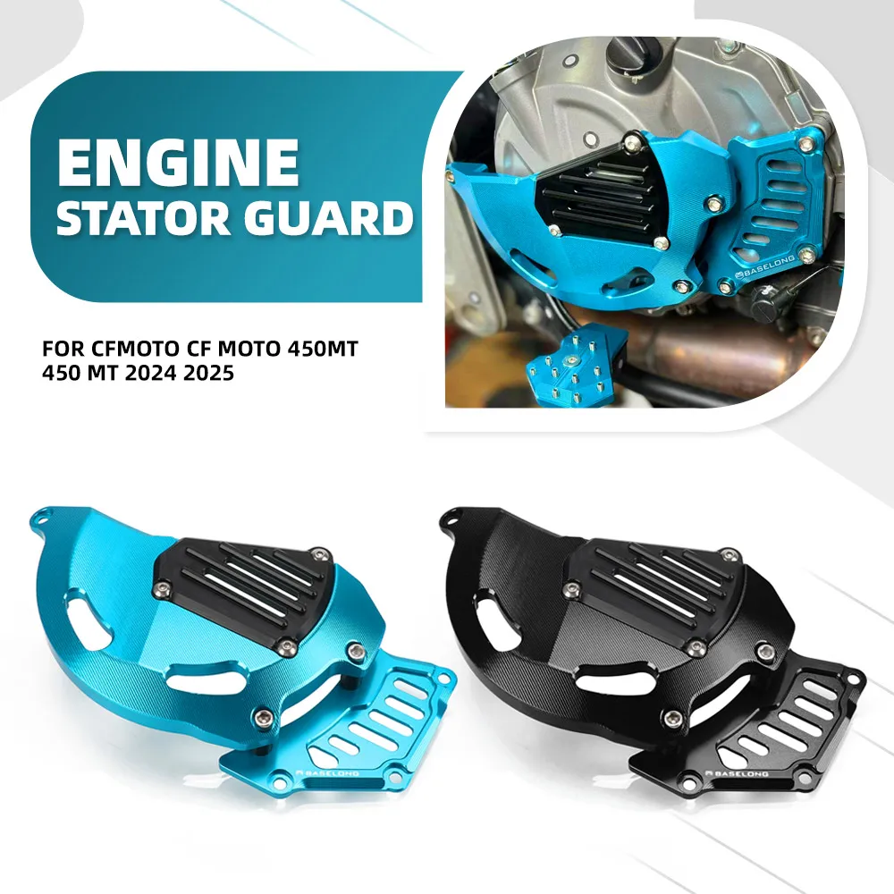 

IBEX450 MT450 Accessories Right Side Engine Case Guard Protection Cover For CFMOTO CF MOTO 450MT 450 MT 2024 2025 Motorcycle