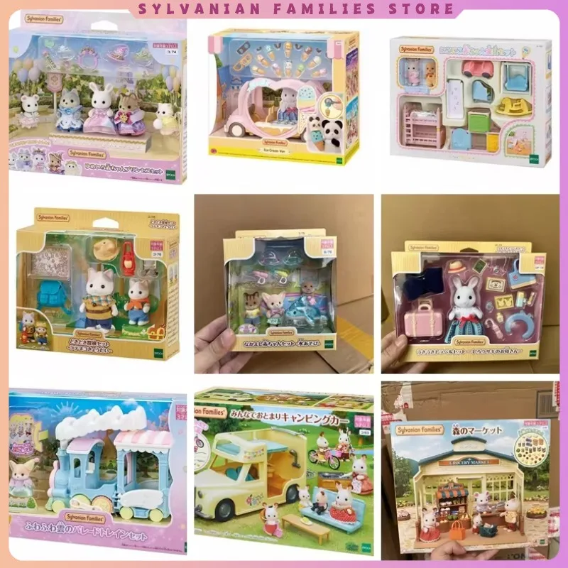 Sylvanian Families Anime Girl Figures Baby Series Figure Furniture Set Pvc Statue Model Doll Collection Ornaments Gifts Toys