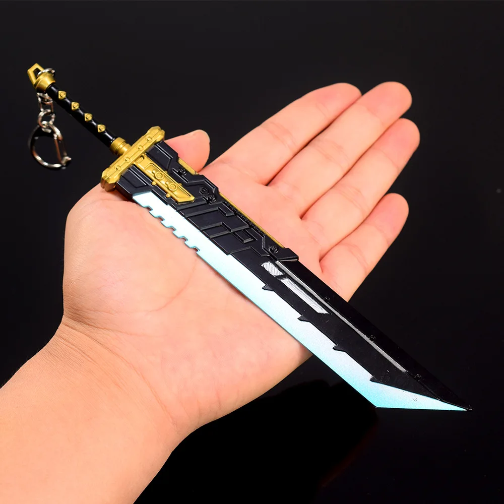 21cm Buster Schwert Spitze Legenden Erbstück Waffe ff7 Remake Wolken spiel periphere Metall Schwert Klinge Waffe Modell Ornamente Handwerk