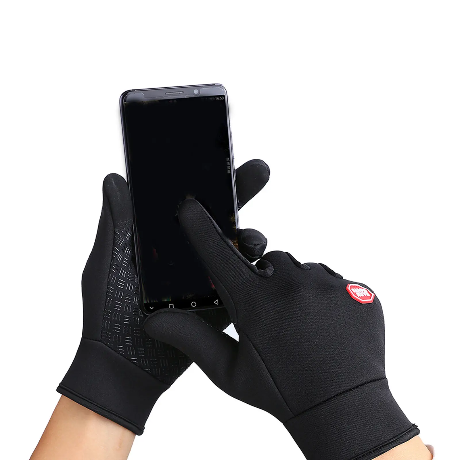 

1 пара водонепроницаемых перчаток для сенсорных экранов, ветрозащитные теплые перчатки для занятий спортом на открытом воздухе, для езды на велосипеде, пешего туризма, бега, скалолазания, зимних видов спорта