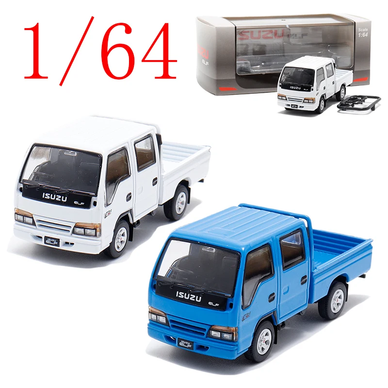 

BriScalemicro Diecast 1/64 Scale ISUZU Alloy Model Cars ISUZU ELF Box Truck Play Vehicles Toys for Boys Gift Original Box