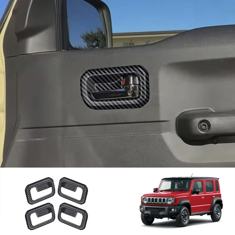 

Для Jimny Nomade 2025 5-дверная внутренняя ручка двери автомобиля, накладка на рамку, аксессуары для интерьера