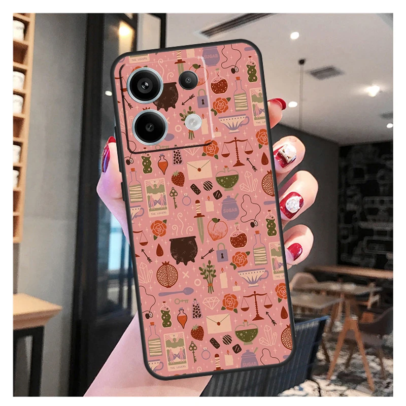 Witch Lunar Magic Case For Xiaomi Redmi Note 13 Pro 12 11 9 10 12S 11S 10S 9S Redmi 13 12 10C 12C 13C Cover