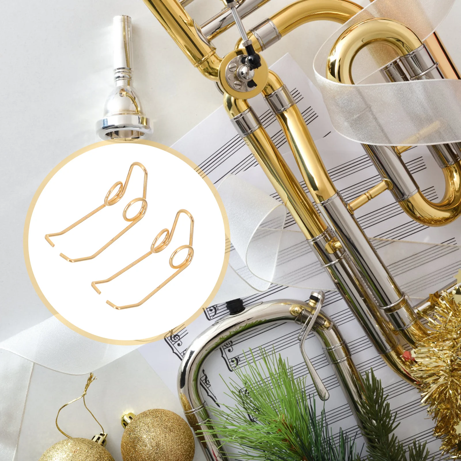 

20Pcs Trumpet Water Key Spit Valve Spring Durable Metal Replacement for Brass Instrument Repair Music Instrument Fittings
