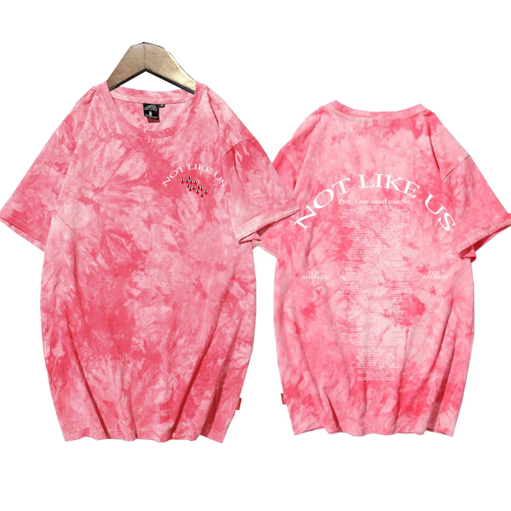 Camisetas Tie Dye de Kendrick Lamar para mujer, ropa Harajuku, camisetas para mujer