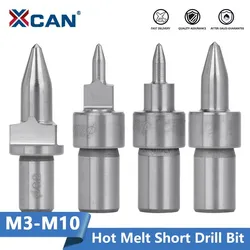 XCAN Thermal Friction Hot Melt Short Drill Bit Solid Carbide Hole Making Tool M3 M4 M5 M6 M8 M10 Metal Drilling Tool