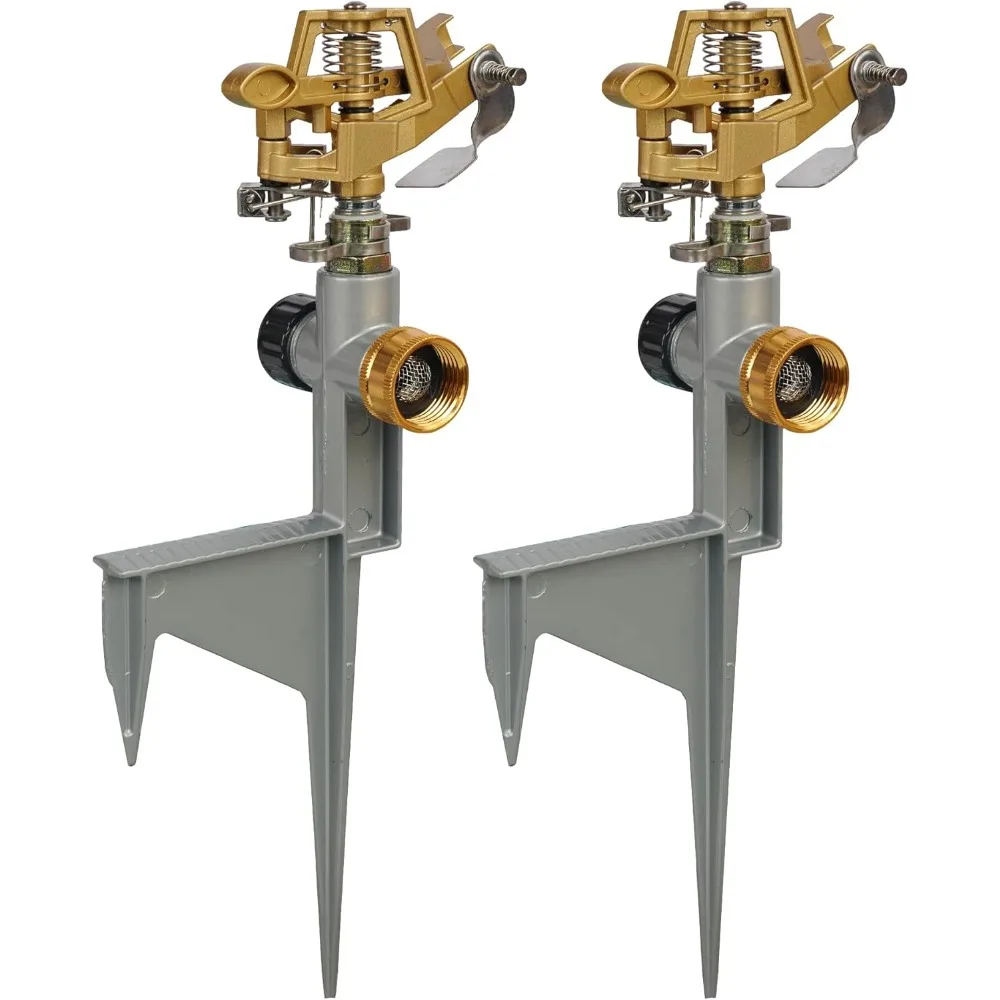 

Ударные спринклеры из цинкового сплава в двух упаковках для двора, спринклерная головка с импульсной водой на шиповой основе, регулируемые водные спринклеры для больг