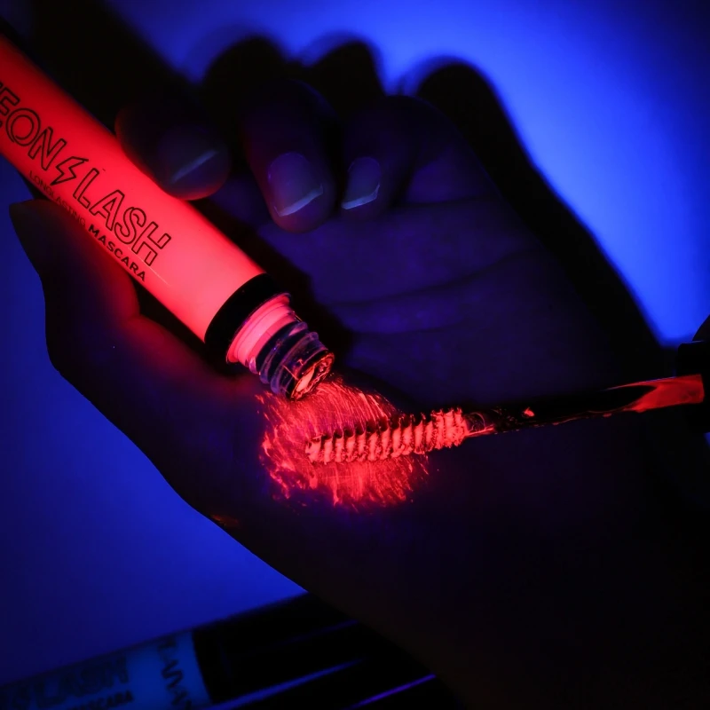 Fluorescent Mascara Lengthening for Eyelash Extension Eye Makeup Party Colorful Lashes Long Lasting Waterproof Luminous Mascara