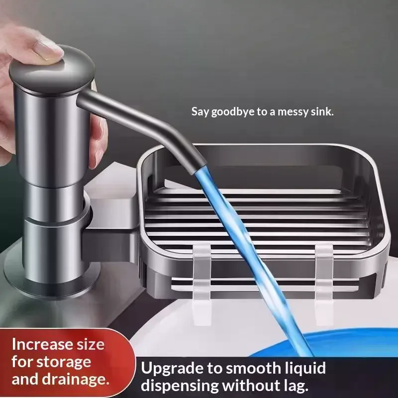 Universal Household Kitchen Sink Liquid Soap Dispenser Heighten PRO 12cm, With 1 Meter Extension Tube Pump Accessory