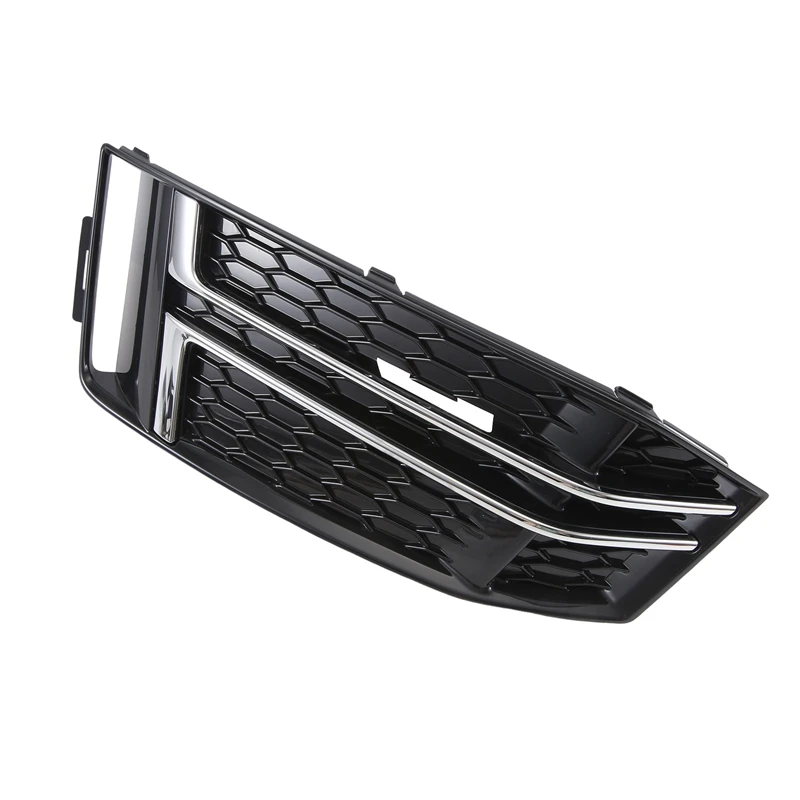 2 PCS Car Air Guide Grille Front Bumper Grille(LH+RH)8W0807681F 8W0807682F ABS Automotive Supplies For  A4 2016-2020