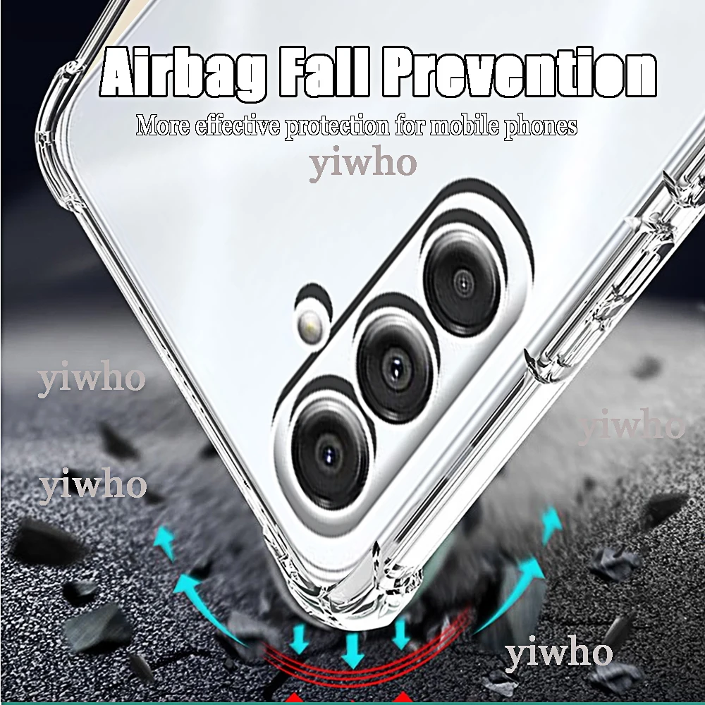 Shockproof Phone Case for Samsung Galaxy A16 5G A15 5G 4G A25 A35 A55 Transparent Clera Back Covers A 16 15 25 35 55 phonecases