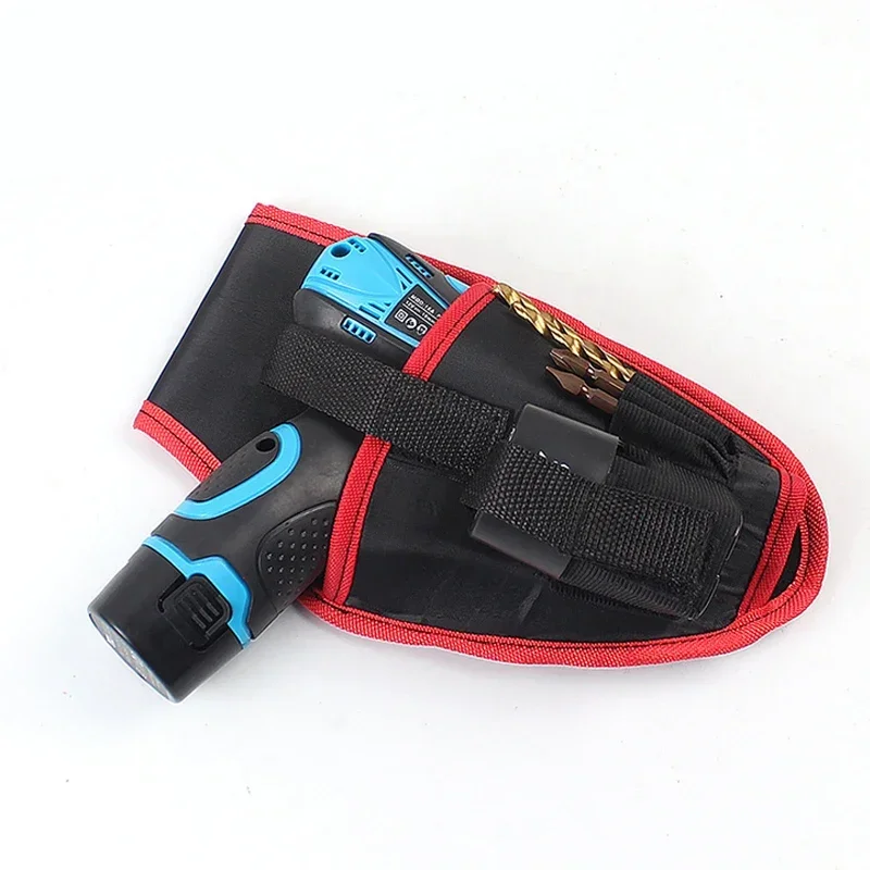 Lithium Drill Belt Bag Tool Bag Cordless Drill Leather Sleeve Bag Electrician Lederman Pocket Knife Holder Screwdrivers 2022 New