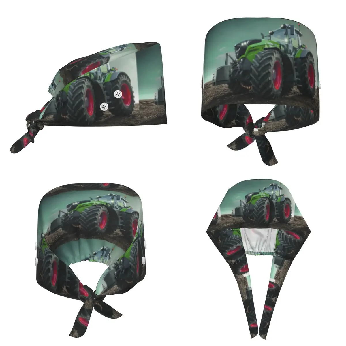 Farming Tractor Fendt Scrub Hat Doctor Working Surgical Cap Men Women Adjustable Nursing Caps for Dentist