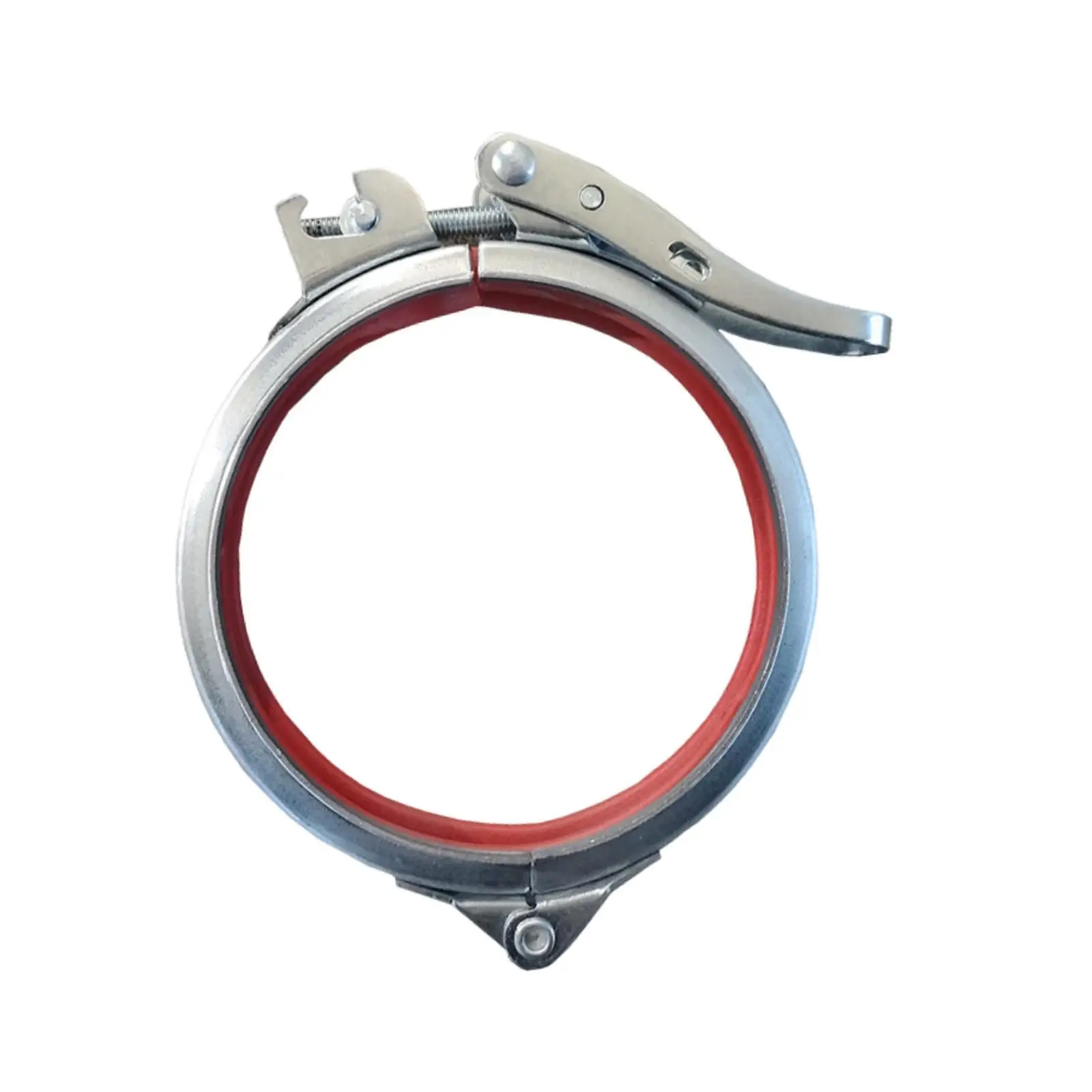 Adjustable Pipe Clamp Stainless Steel Reinforced Clamp with Lock Heavy Duty Duct Fitting for Industrial Repair