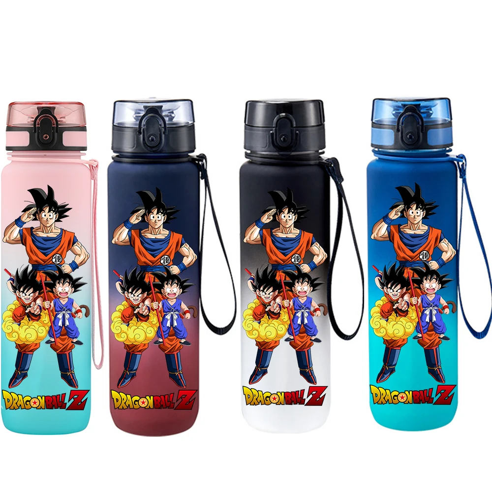 650ML Dragon Ball Red Green Blue Black Plastic PcLeak Proof Resistant Outdoor Portable Travel Sports Anime Son Goku Water Cup