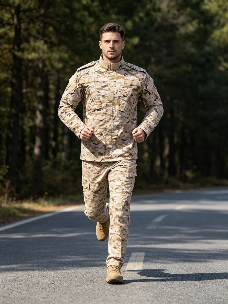 Male 3 Shades Grid ACU Second Gen Tactical Apparel Outdoor Military Style Combat Suit Multiscene Activity Clothing Set