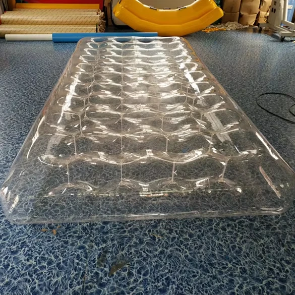 

Professional inflatable transparent pool floating pad lake water pad floating pad