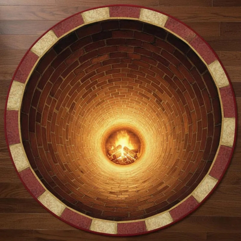 Brick Fireplace 3D …