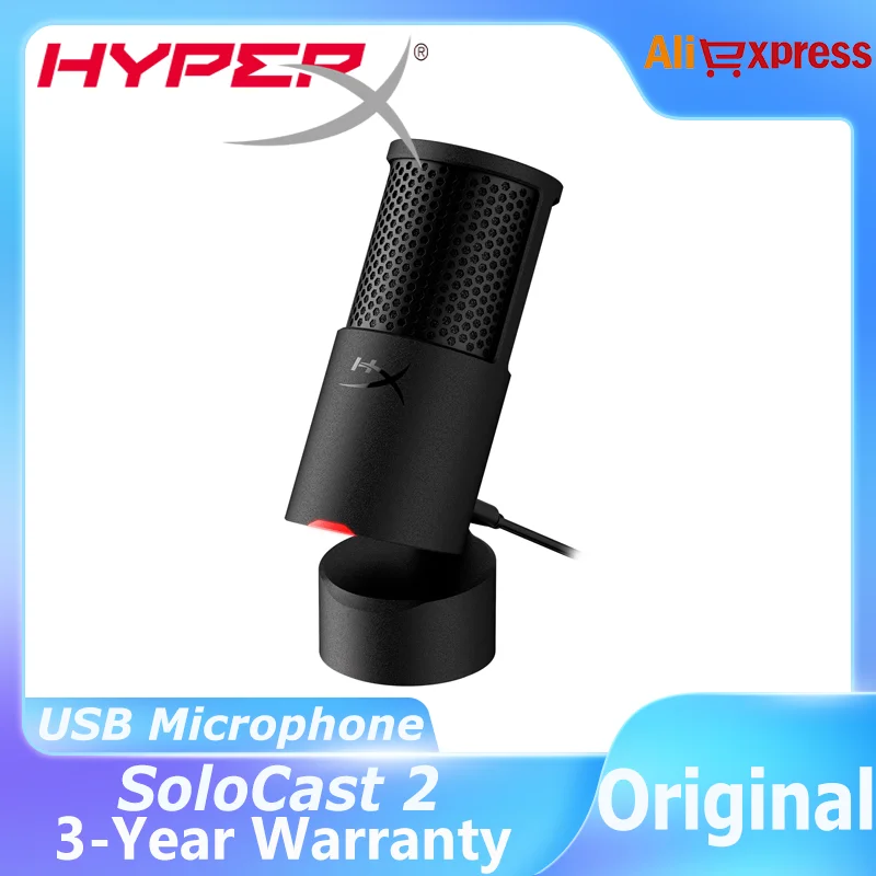 HyperX SoloCast 2 USB Condenser Desktop Gaming Microphone Cardioid