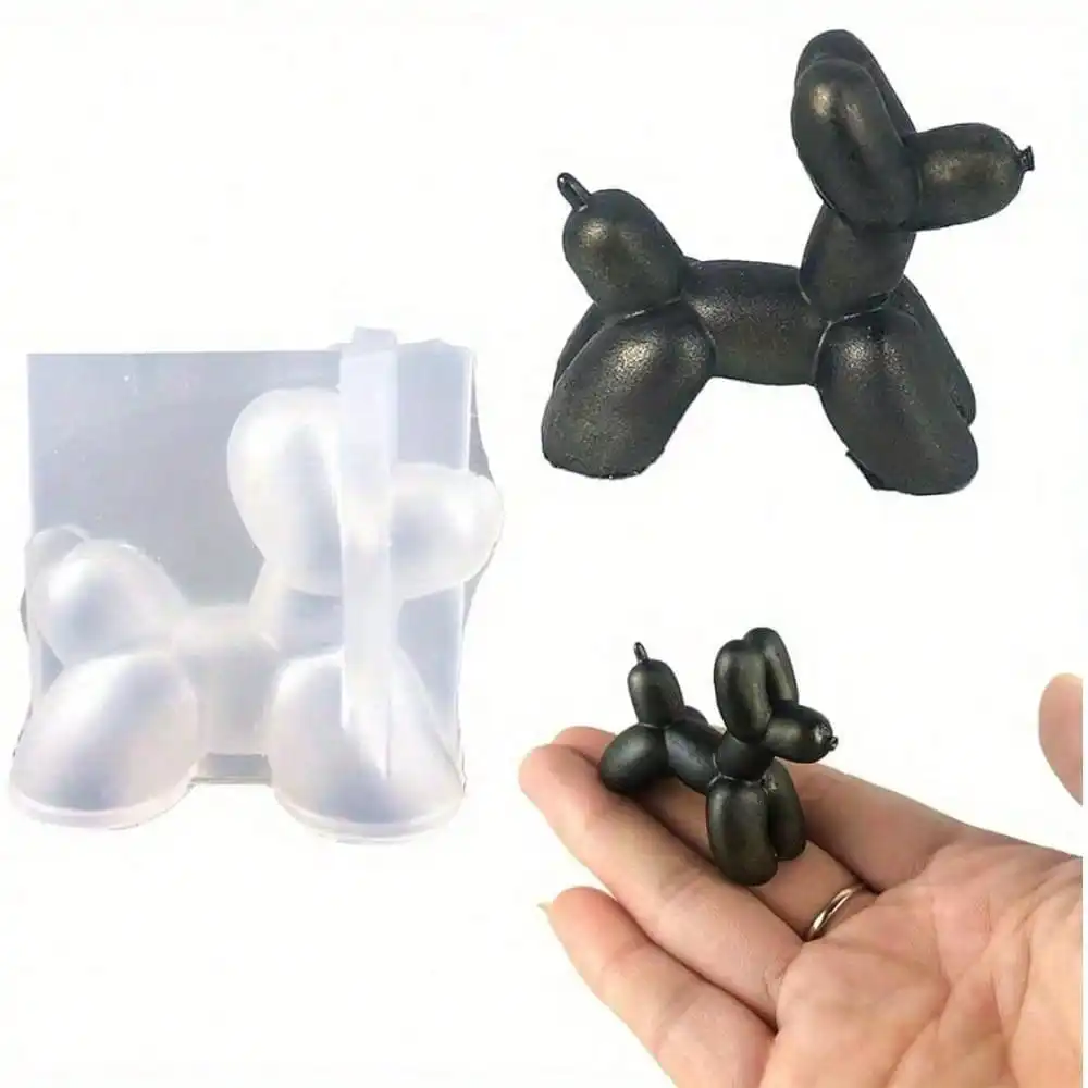Balloon Dog Silicone Mold, MINI 3D Balloon Dog Resin Molds, Cute Dog Puppy Silicone Mold for Handmade Decoration - Detail 1