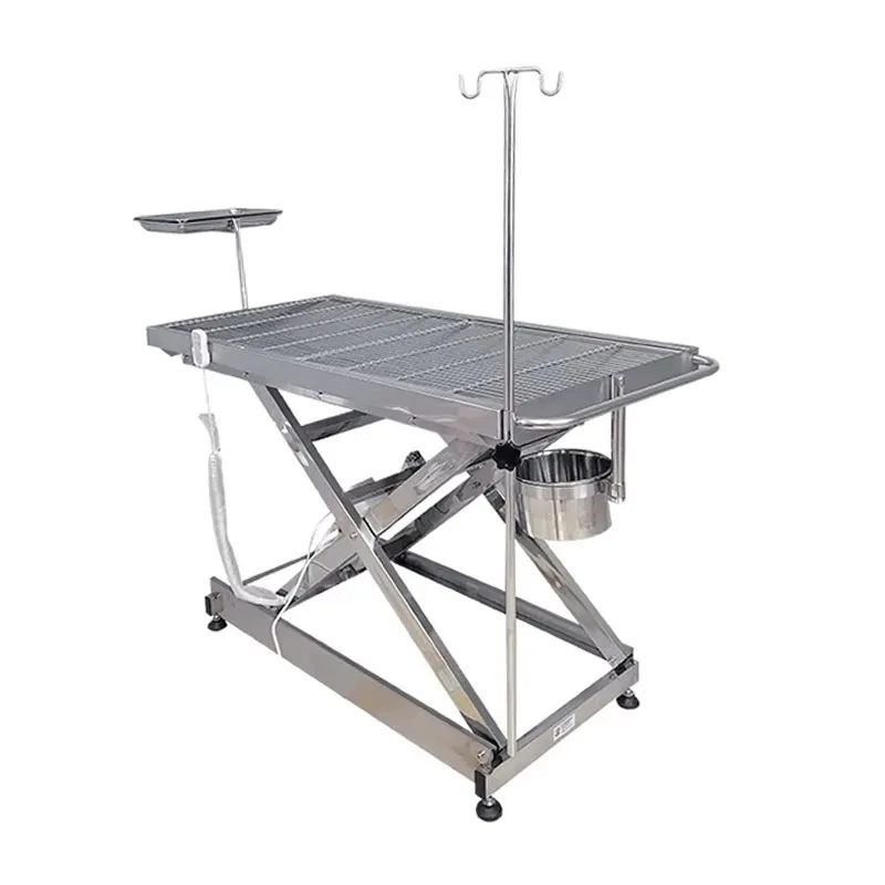 Stainless Steel Two-Side Tilt Pet Electric Surgery Bed Surgical Veterinary Operating Table
