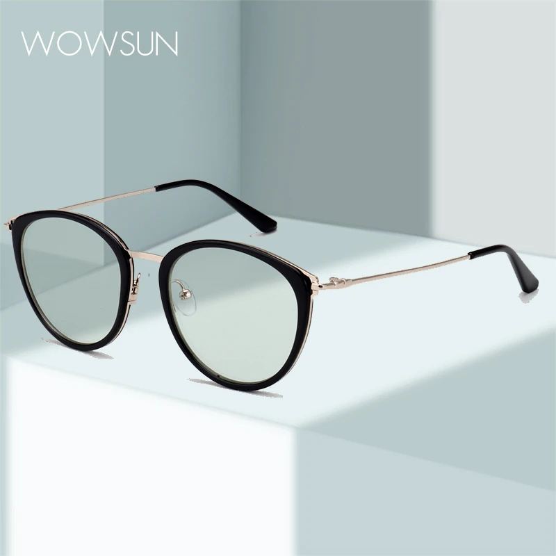 

WOWSUN Clear Glasses Frames Women Eyeglasses Transparent Eyeglasses Optical Prescription Spectacle Frames Clear Eyewear W-115