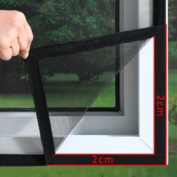 Customizable size anti-mosquito window screen self adhesive window mosquito net summer insect proof door mosquitonet for windows