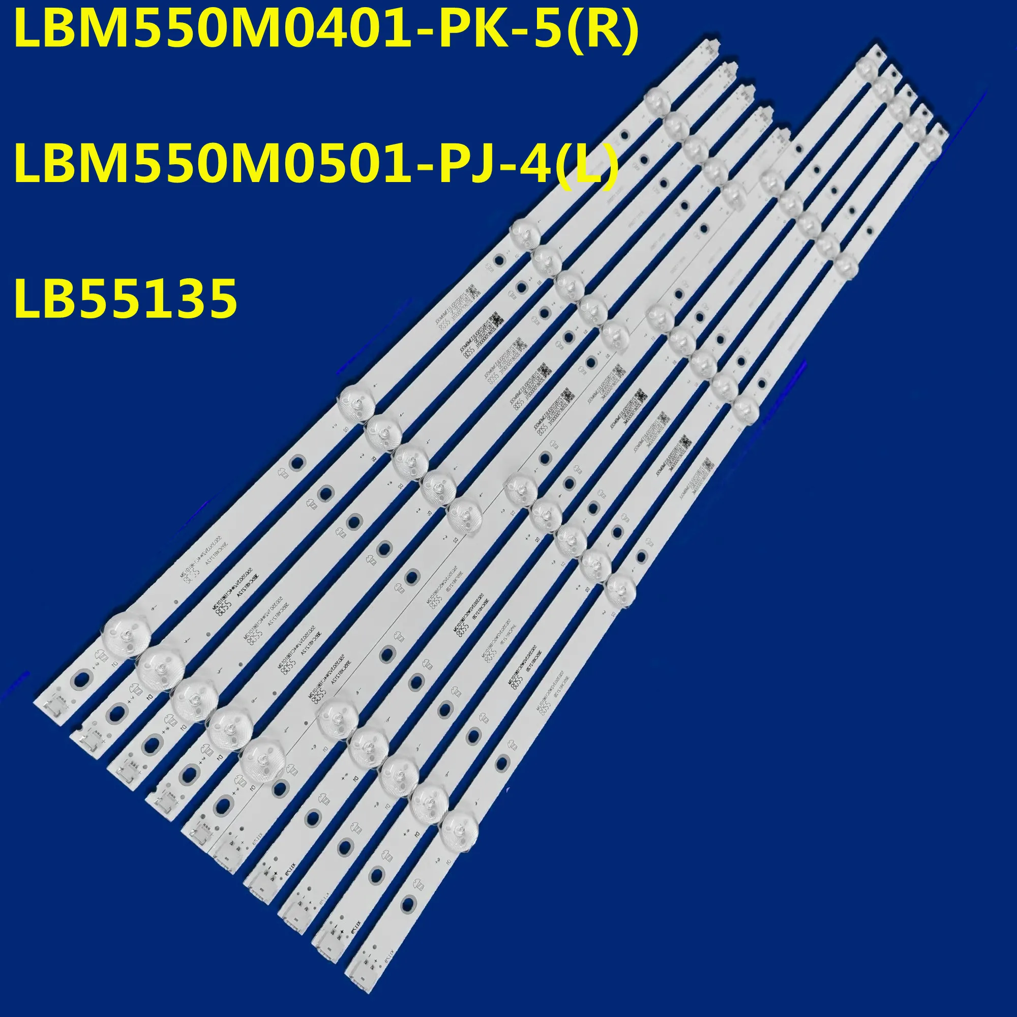 

LED Backlight Strip LB55135 LBM550M0501-PJ-4(L) LBM550M0401-PK-5(R) E4SW5518RKU NS-55DF710NA19 NS-55DF710NA21 TPT550U1-QVN05.U