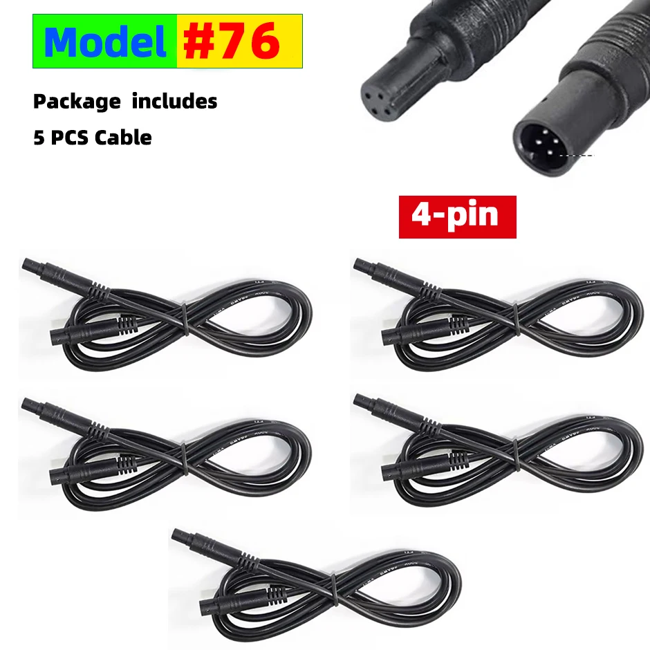 4-Pin or 5-Pin Car DVR Camera Extension Cable, 2M