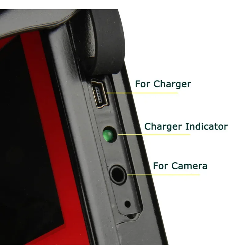 Low Power HD Waterproof 4.3 Inch Screen 20M Cable Underwater  Video Camera With DVR Function