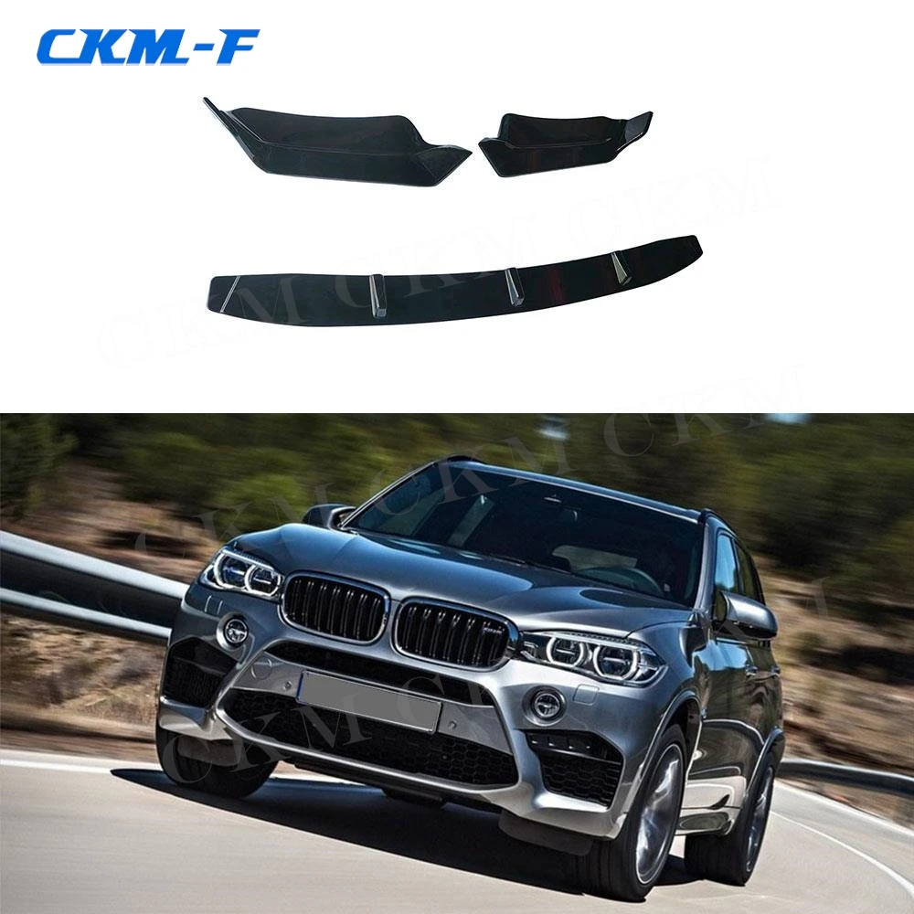 

3Pcs/set Front Bumper Lip Spoiler Diffuser Chin Front Bumper Lip Spoiler for BMW F85 X5M F86 X6M 2015 2016 2017 2018