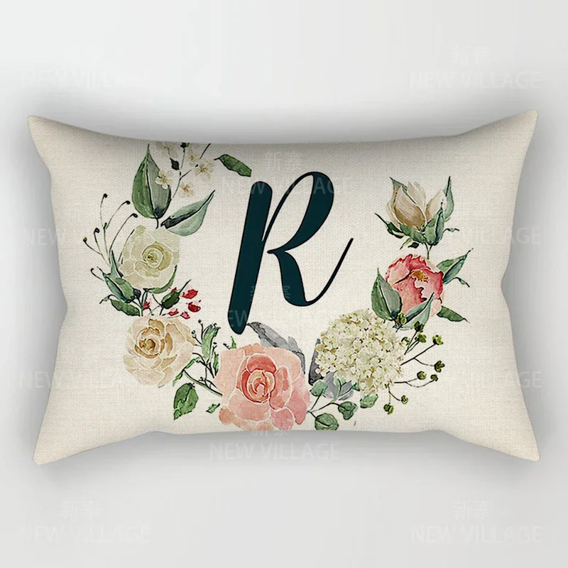 Home Decor 26 Letter Alphabet Pillowcase autumn decoration pillow cushion cover decorations throw pillow covers30*50 40x60 50*70