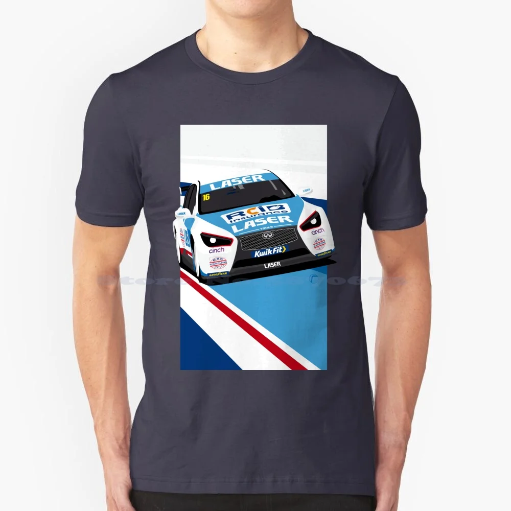 Laser Tools Racing | Moffat 2021 T Shirt 100% Cotton Tee Btcc Aiden Moffat Laser Tools Infiniti British Touring Cars