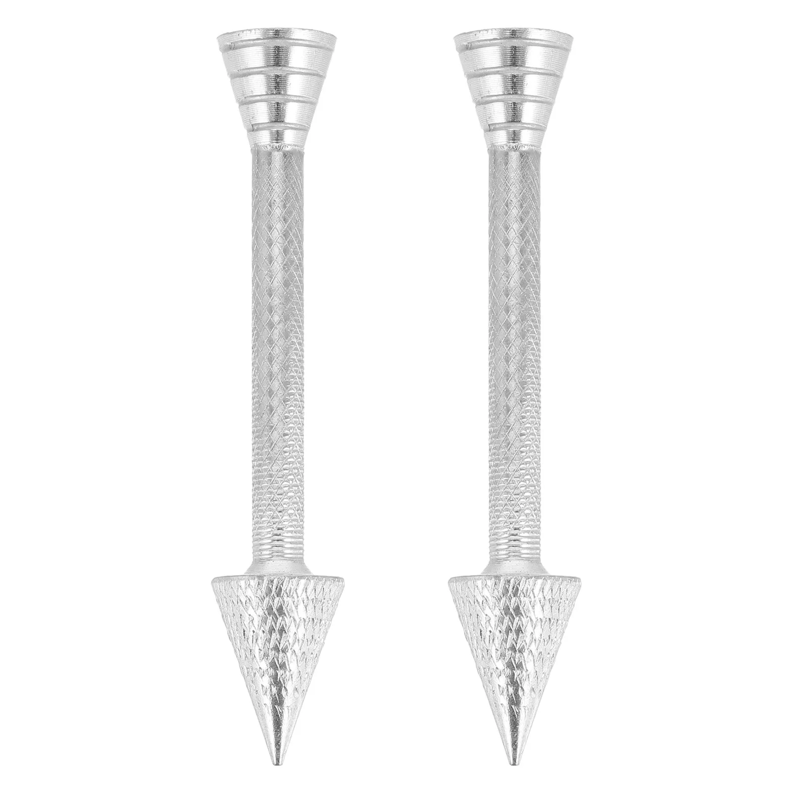 

2 Pcs Aluminium Alloy Cake Piping Rods Baking Pastry Cone Holder Rose Flower Shaped Icing Decorating Tool for Dessert Cookies